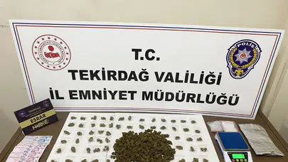 Tekirdağ’da narkotik operasyonları: 1 haftada 197 şüpheliye işlem