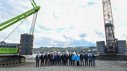 Bakan Uraloğlu, İyidere Lojistik Limanı'nda incelemelerde bulundu!