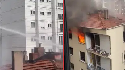 Kadıköy'de metruk binada korkutan yangın!