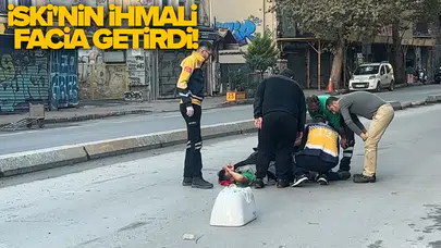 Kamyondan düşen işçinin ayağı kırıldı