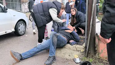 İnegöl’de otomobil ile motosiklet çarpıştı: 1 yaralı