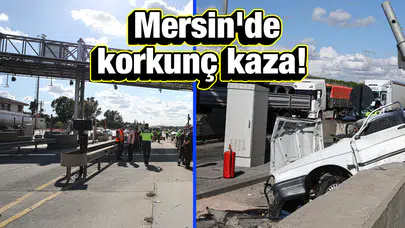 Otoyol gişelerinde otomobil bariyerlere uçtu: 2 ölü!
