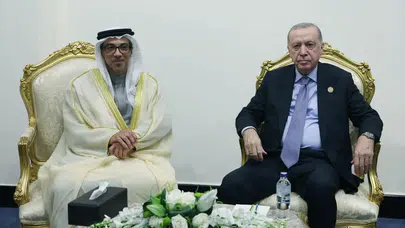 Cumhurbaşkanı Erdoğan, Mansur bin Zayid ile görüştü