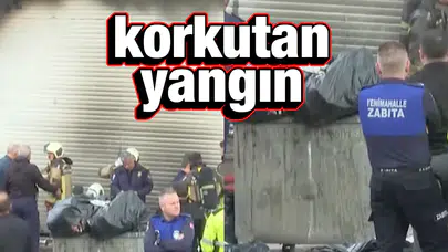 Ankara'da sanayi sitesindeki iş yerinde yangın paniği!