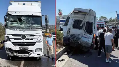 Muğla'da minibüs ile çekici çarpıştı: Ölü ve yaralılar var