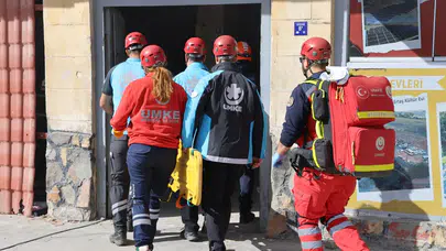 Kırşehir’de gerçeğini aratmayan deprem tatbikatı