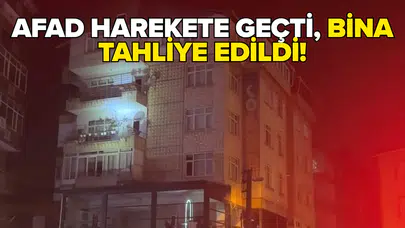 Gebze'de bir binadan çatırdama sesleri geldi!