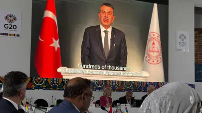 Bakan Tekin, G20 Eğitim Bakanları Toplantısı'na video mesaj gönderdi!
