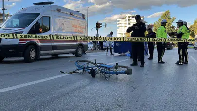 Konya'da tankerin altında kalan bisiklet sürücüsü öldü