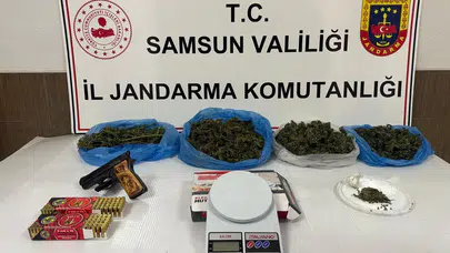 Samsun Çarşamba’da uyuşturucu ve silah operasyonları: 3 tutuklama