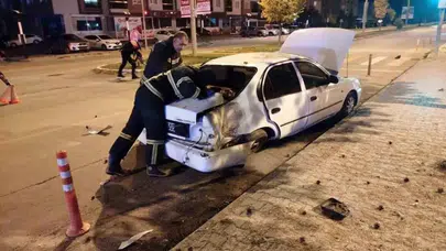 Erzincan’da gece saatlerinde trafik kazası: 1 yaralı
