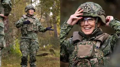 Hollanda Kraliçesi Máxima askeri tatbikatta: Kamuflaj kıyafetle görüntülendi