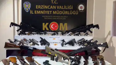 Erzincan merkezli 35 ilde silah ticareti operasyonu: 9 kişi tutuklandı