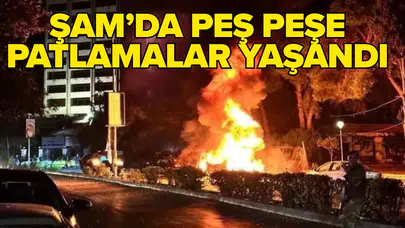 Suriye'nin başkenti Şam'da korku dolu anlar