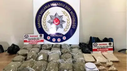 Tekirdağ’da 11 ilçede eş zamanlı narkotik operasyonu