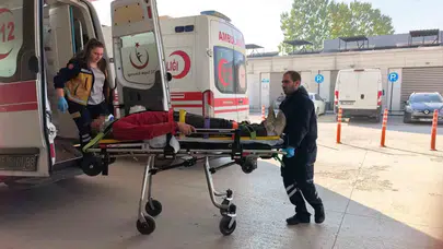 Bursa İnegöl’de kontrolden çıkan tır devrildi: Sürücü yaralandı