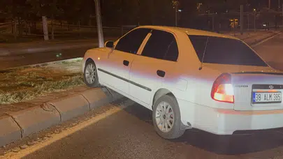 Kayseri’de alkollü sürücü direksiyon başında uyuya kaldı