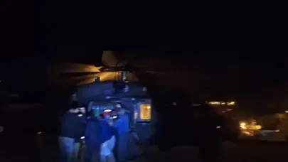 Van’da 4 metre yükseklikten düşen genç helikopterle hastaneye kaldırıldı