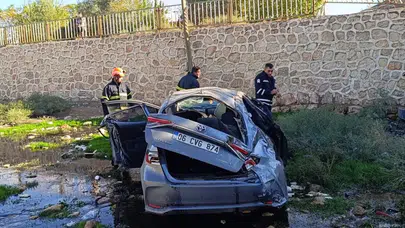 Mardin'de otomobil dere yatağına düştü: 1 ölü, 2 yaralı