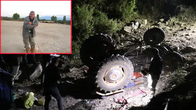 Denizli’de ormanda korkunç olay: Yaşlı çift traktör altında can verdi