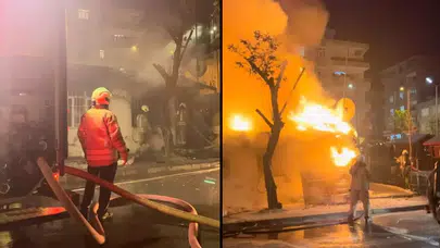 Bağcılar'da gecekondu yangını: Anne ve 4 çocuğu hastaneye kaldırıldı