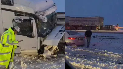 Sivas'ta kar yağışı kazaya neden oldu: 1 ölü, 5 yaralı