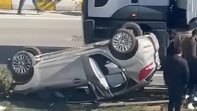 Van’da takla atan otomobilde 2 kişi yaralandı
