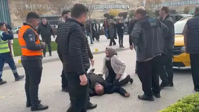 Bursa'da hastane önünde kaza!