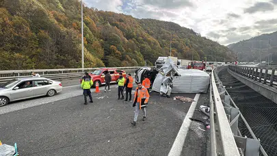 Bolu Dağı Tüneli viyadüklerindeki zincirleme kaza!