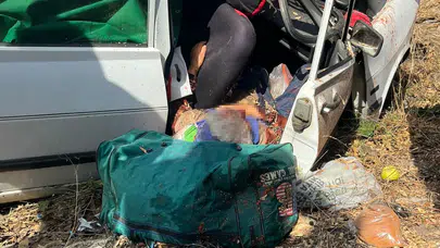 Manisa'da trafik kazası: 1 ölü, 1 ağır yaralı