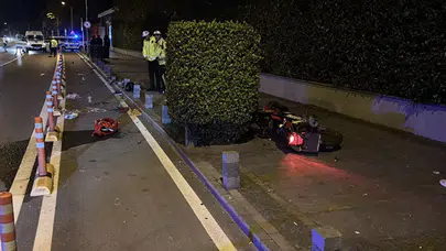 Samsun'da motosiklet yayaya çarptı: 3 kişi yaralandı