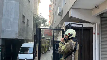 Bağcılar'da 7 katlı binada yangın!
