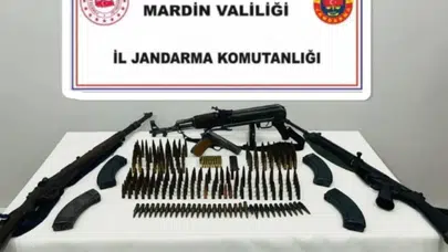 Mardin'de Operasyonda Çok Sayıda Kaçak Silah ve Mühimmat Ele Geçirildi