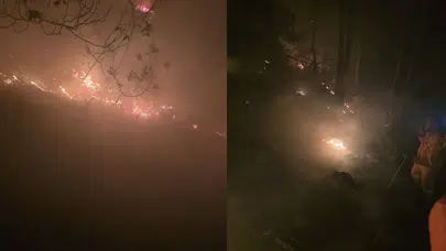 Hatay'da yıldırım faciası ormanlık alanda yangın çıkardı!