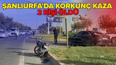 Otomobil ile motosiklet çarpıştı!