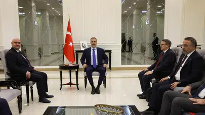 Bakan Fidan, Irak Türkmen Cephesi Başkanı Ağaoğlu ile görüştü