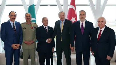 Cumhurbaşkanı Erdoğan, Pakistan Başbakanı Şerif ile görüştü