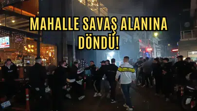 Tekirdağ’da derbiyi izleyen taraftarlar birbirine girdi!