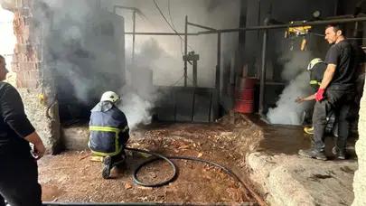 Sinop’ta sanayi sitesinde yangın!