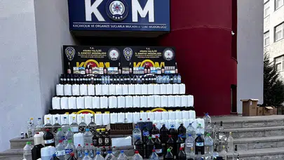 Adana'da sahte içki operasyonu: 16 şüpheli yakalandı!