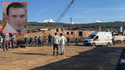 İzmir'de üzerine gemi parçası düşen 44 yaşındaki işçi öldü