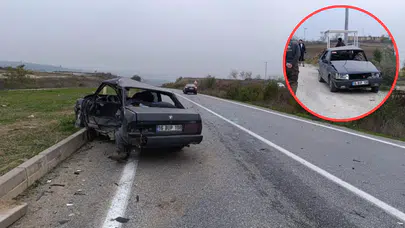 Bursa'da iki araç çarpıştı: 1 ölü, 2 yaralı