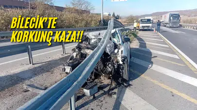 Otomobil bariyerlere çarptı: 6 kişi yaralandı!