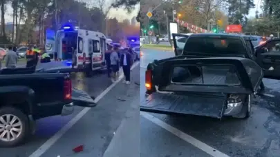 Sarıyer'de 17 yaşındaki ehliyetsiz sürücü kaza yaptı: 2'si çocuk 3 yaralı