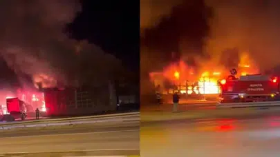 Konya'da sanayi sitesinde yangın: 9 iş yeri kullanılamaz hale geldi!