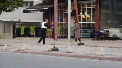 Malatya'da korku dolu anlar: Sokak ortasında intihar girişimi