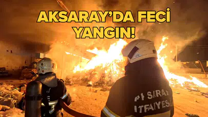 Geri dönüşüm tesisi kundaklandı!