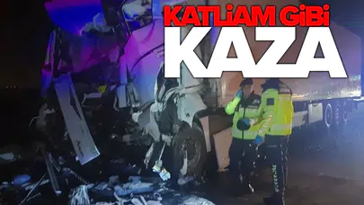 Tur otobüsüne tır çarptı: 1’i ağır 15 yaralı