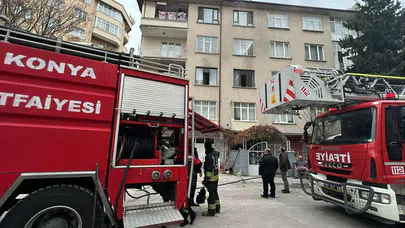 Konya’da apartman dairesinde kombi patladı: 1 yaralı