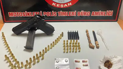 Keşan’da polis operasyonu: 3 şüpheli gözaltında